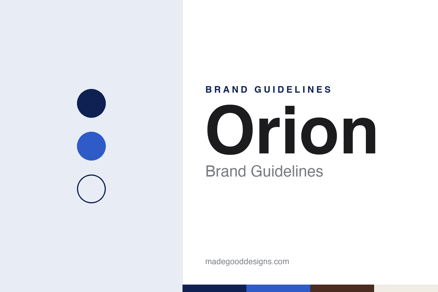 Orion Brand Guidelines: The Prague Chocolate Brand of the Blue Star, Made in Olomouc by Nestlé