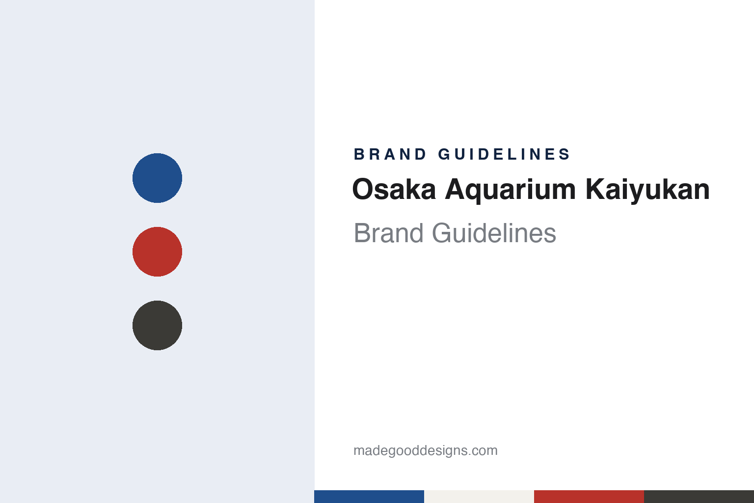 Osaka Aquarium Kaiyukan Brand Guidelines: A 1990 Harbour Aquarium Built Around the Ring of Fire