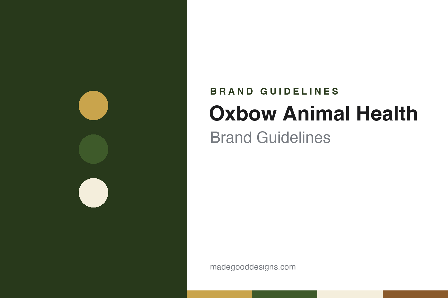 Oxbow Brand Guidelines: John Miller’s Nebraska Hay Farm, Owned by Manna Pro Since 2022
