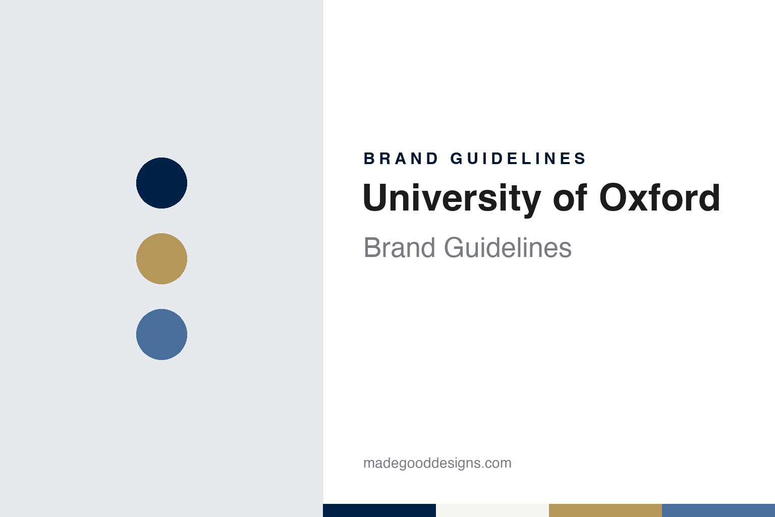 University of Oxford Brand Guidelines: A Book, Three Crowns and Oxford Blue