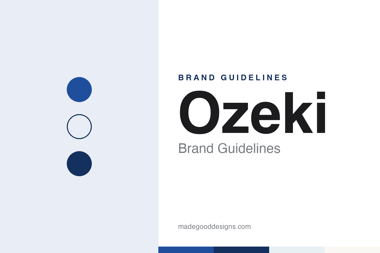 Ozeki Brand Guidelines: The Nishinomiya Sake House of 1711 and One Cup