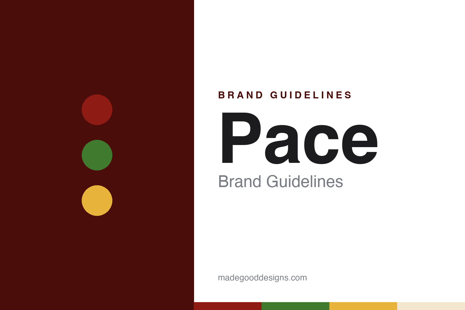 Pace brand guidelines — abstract colour discs and material texture (original homage; not a Pace product or logo)