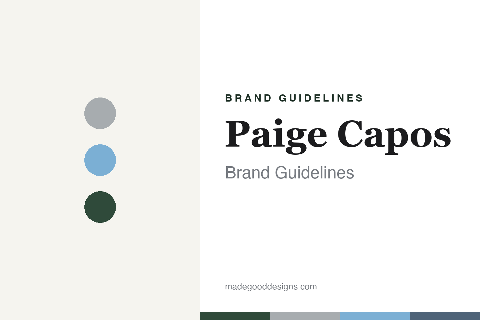 Paige Capos Brand Guidelines: The Family Capo Maker From a Michigan Tool-and-Die Shop
