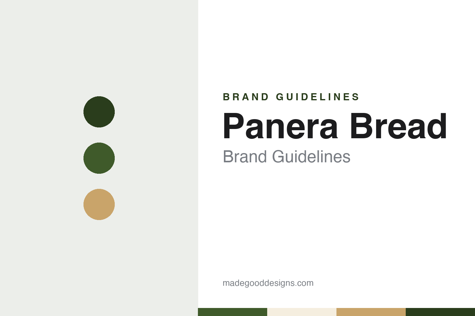 Panera Bread brand guidelines — abstract colour discs and material texture (original homage; not a Panera Bread product or logo)