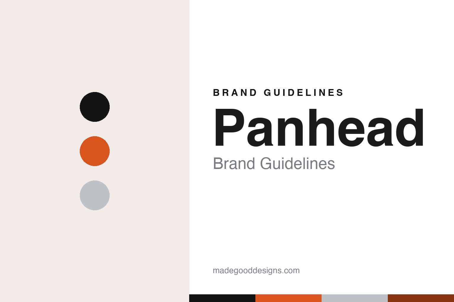 Panhead Brand Guidelines: The Upper Hutt Brewery Built in an Old Dunlop Tyre Factory