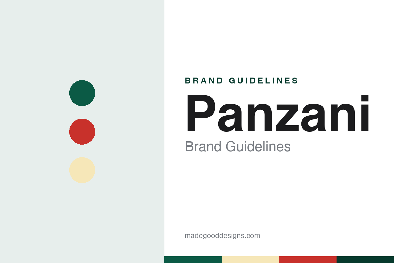 Panzani brand guidelines — abstract colour discs and material texture (original homage; not a Panzani product or logo)