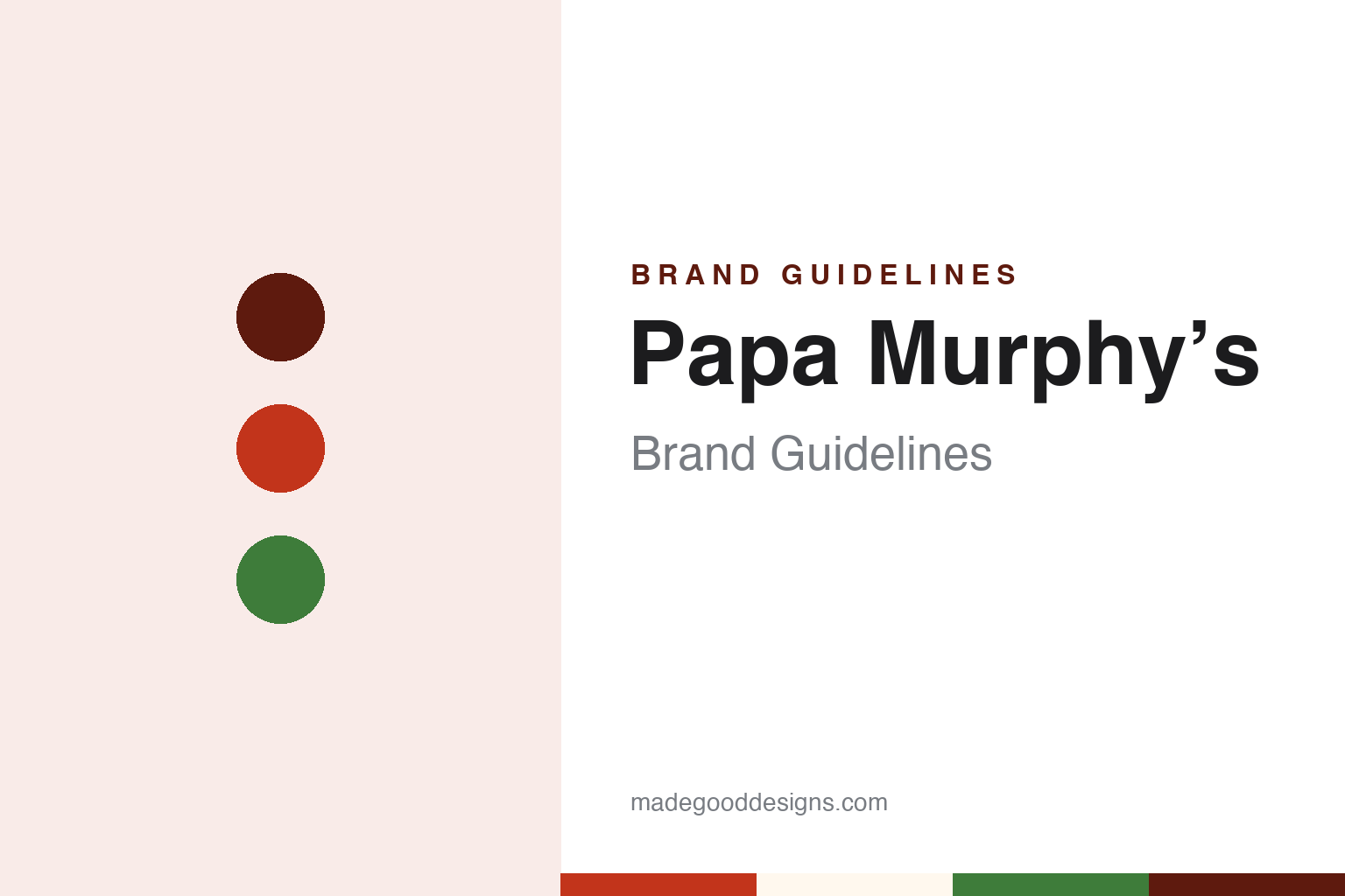 Papa Murphy’s Brand Guidelines: Two Take-and-Bake Chains Merged Under One Name