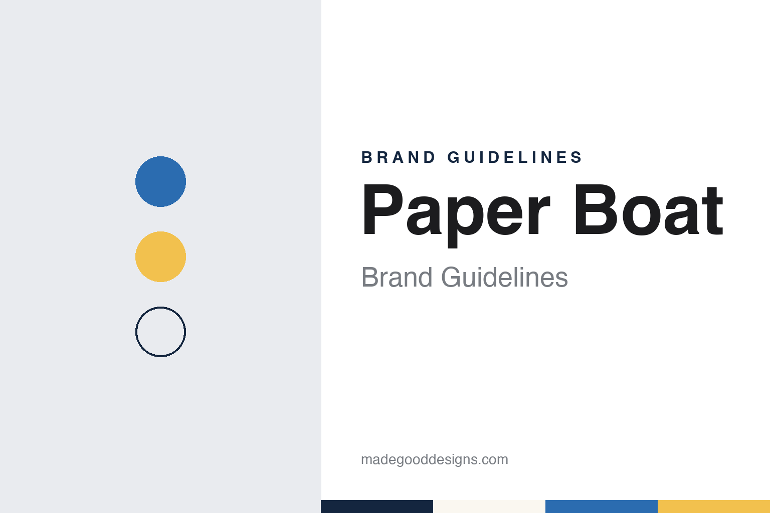 Paper Boat brand guidelines — abstract colour discs and material texture (original homage; not a Paper Boat product or logo)