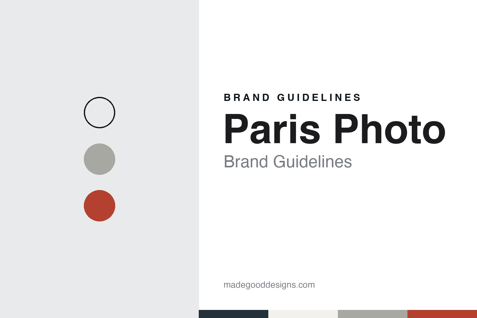 Paris Photo brand guidelines — abstract colour discs and material texture (original homage; not a Paris Photo product or logo)