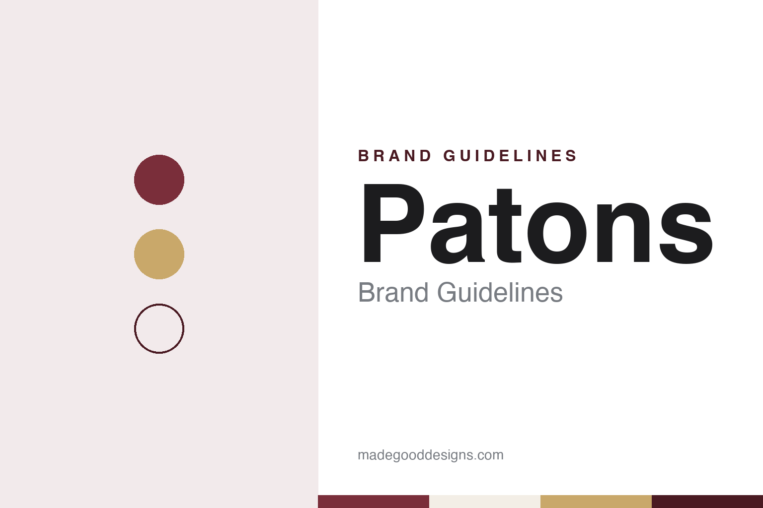 Patons brand guidelines — abstract colour discs and material texture (original homage; not a Patons product or logo)