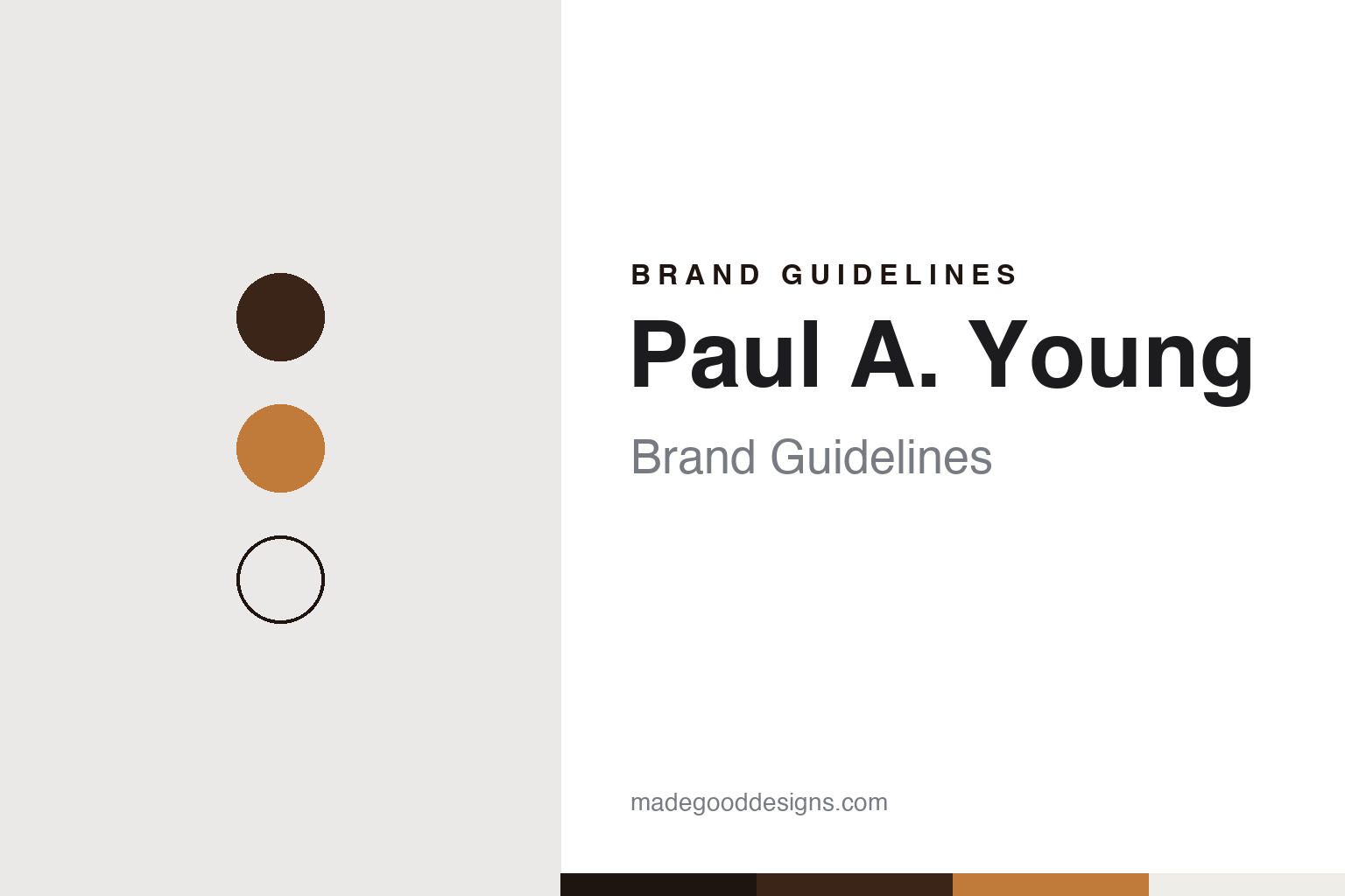 Paul A. Young brand guidelines — abstract colour discs and material texture (original homage; not a Paul A. Young product or logo)