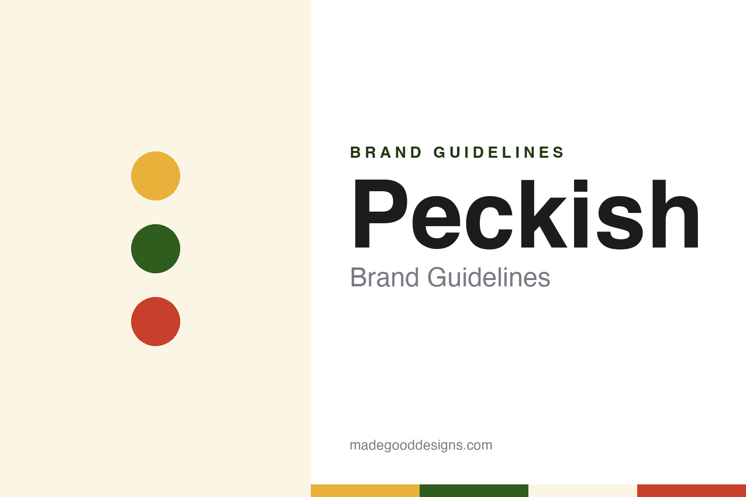 Peckish Brand Guidelines: Westland’s Wild Bird Food Brand