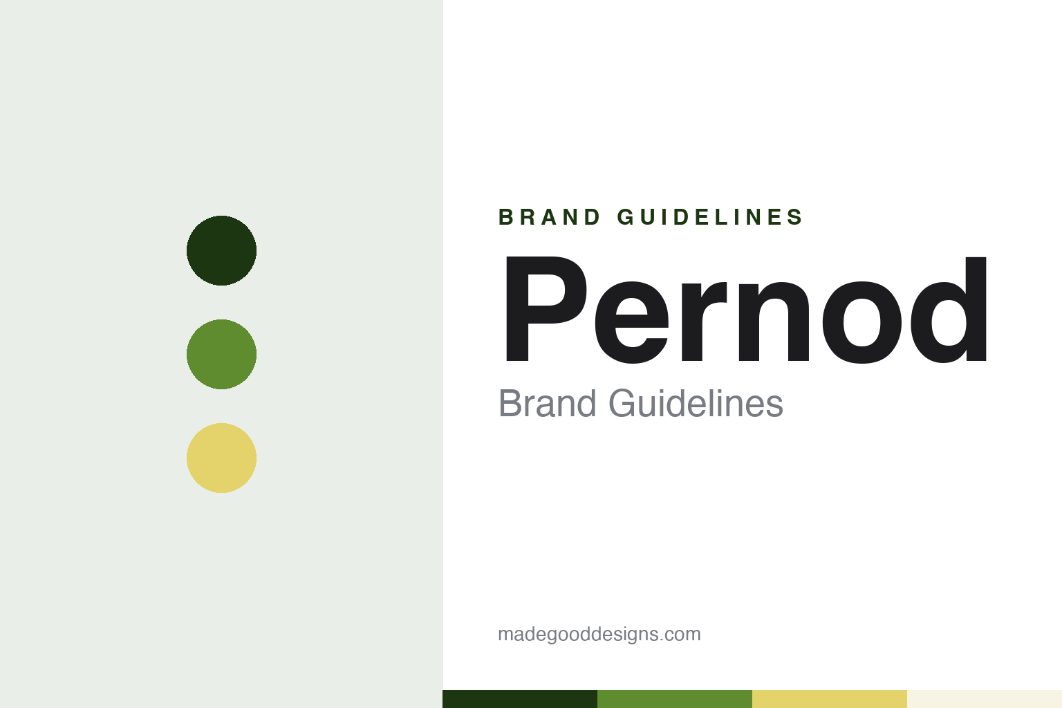 Pernod Brand Guidelines: Two Pernod Families, Pontarlier Absinthe and an Avignon Anise