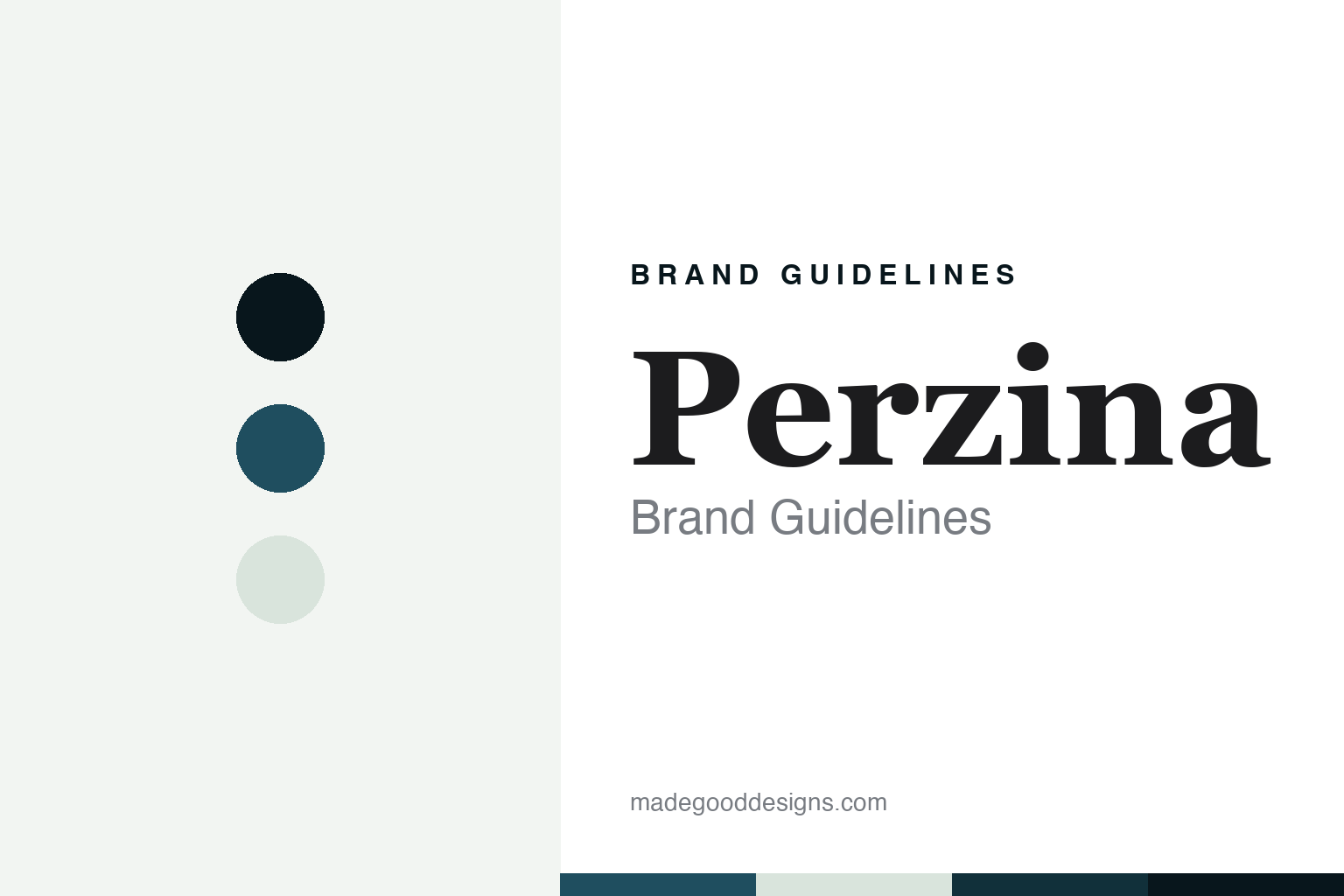 Perzina Brand Guidelines: Schwerin 1871, Yantai 2003