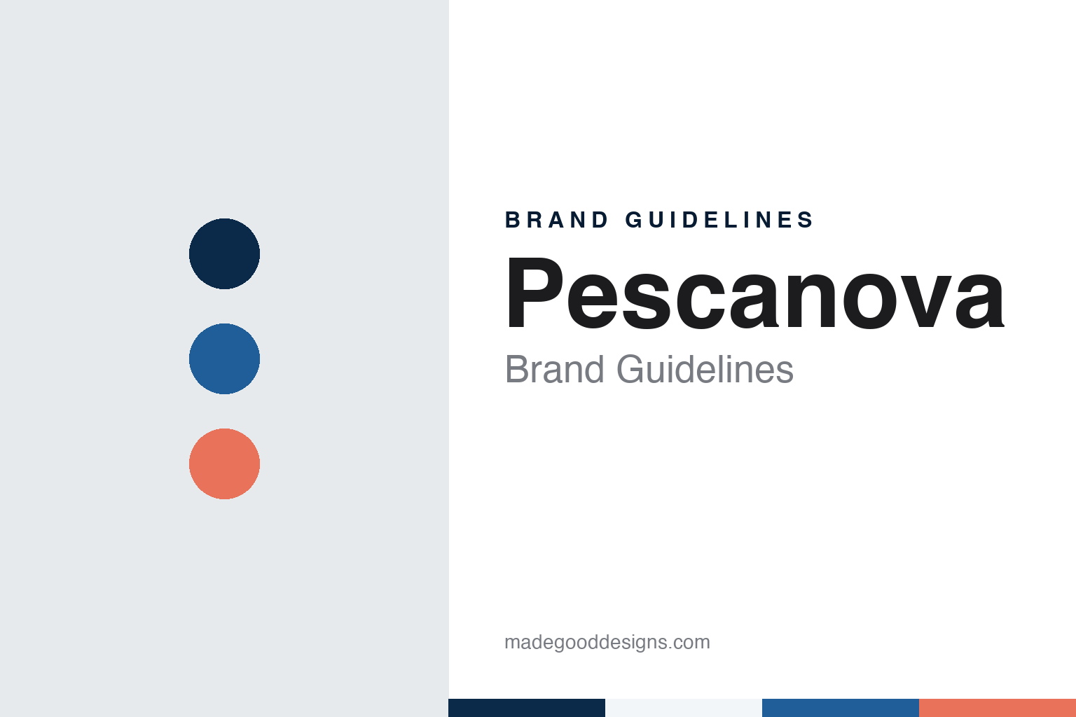 Pescanova brand guidelines — abstract colour discs and material texture (original homage; not a Pescanova product or logo)