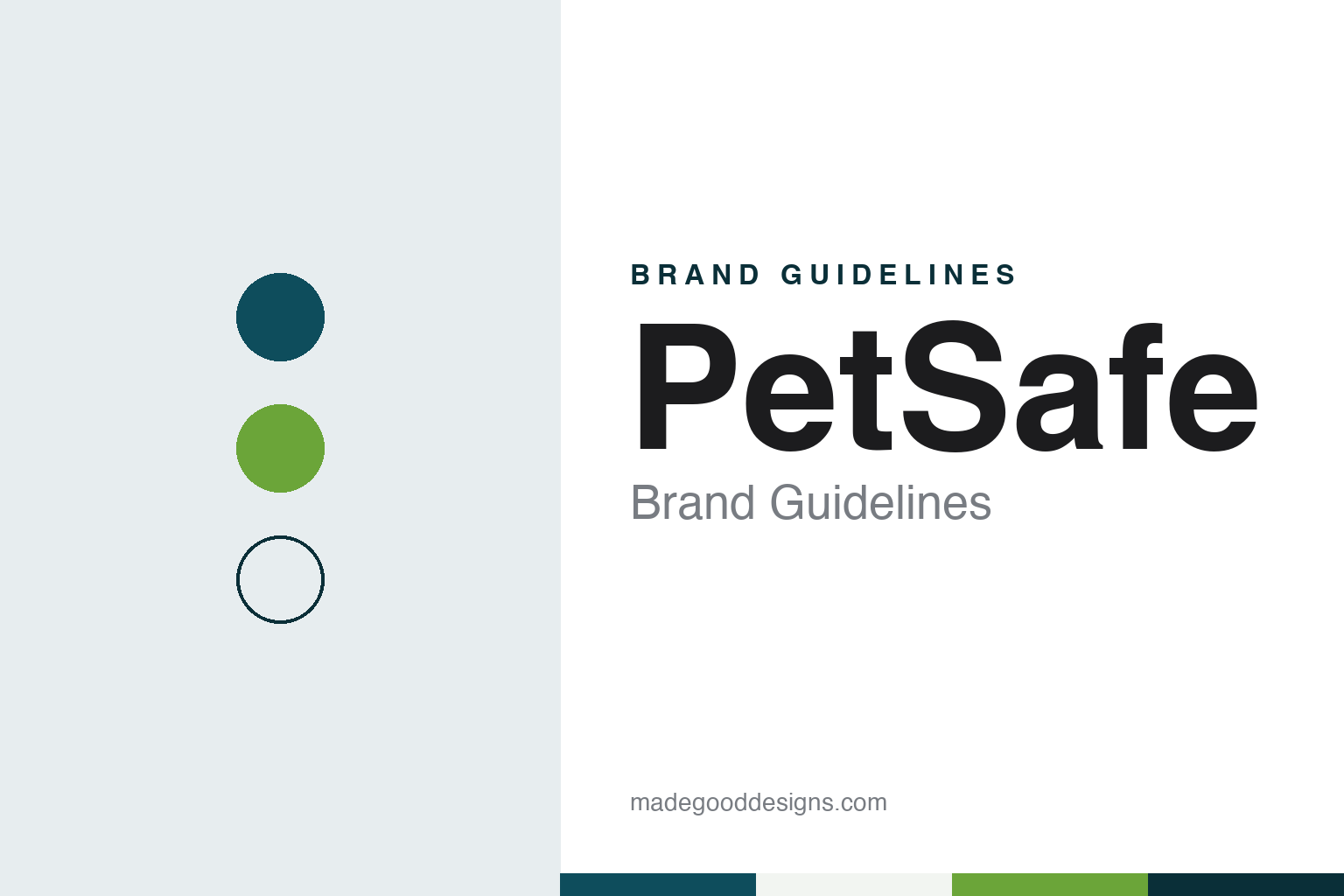 PetSafe brand guidelines — abstract colour discs and material texture (original homage; not a PetSafe product or logo)