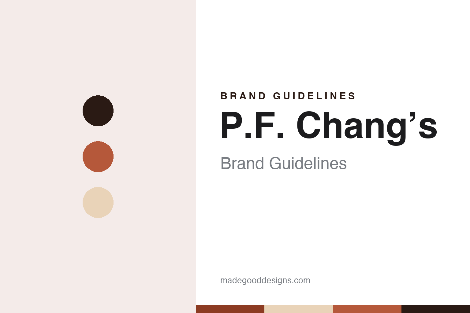 P.F. Chang’s brand guidelines — abstract colour discs and material texture (original homage; not a P.F. Chang’s product or logo)