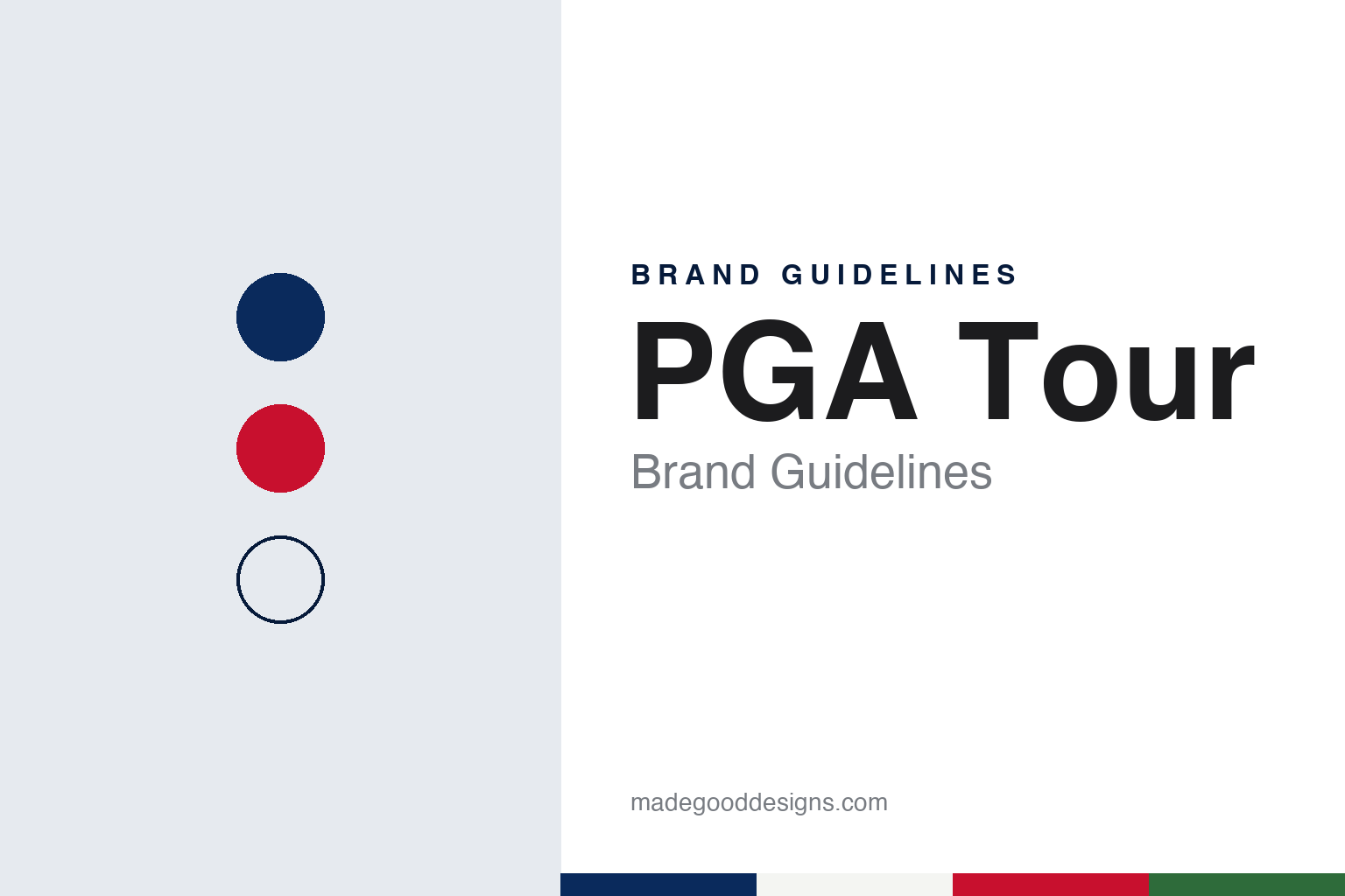PGA Tour Brand Guidelines: The Tournament Players Division, Ponte Vedra Beach and the Swinging Silhouette