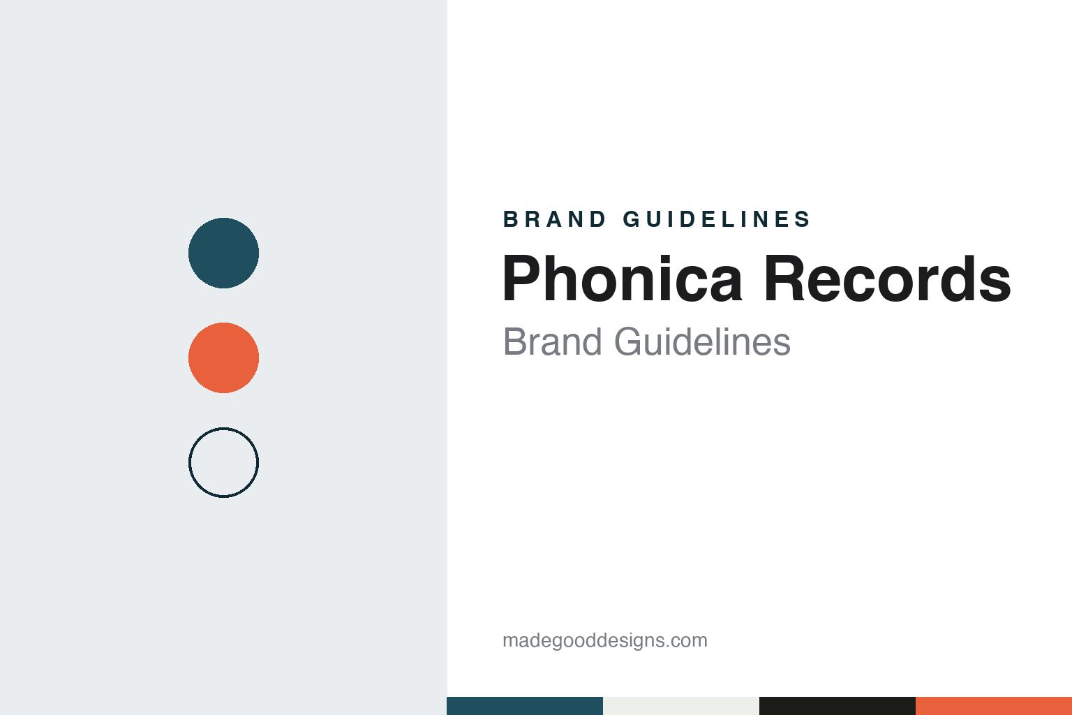 Phonica Records brand guidelines — abstract colour discs and material texture (original homage; not a Phonica Records product or logo)