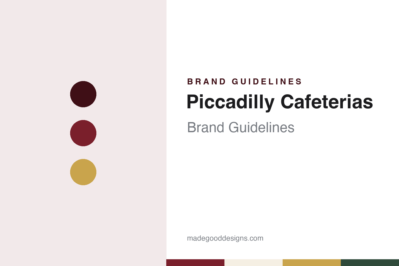 Piccadilly Cafeterias Brand Guidelines: A Baton Rouge Line to “Pick a Dilly”
