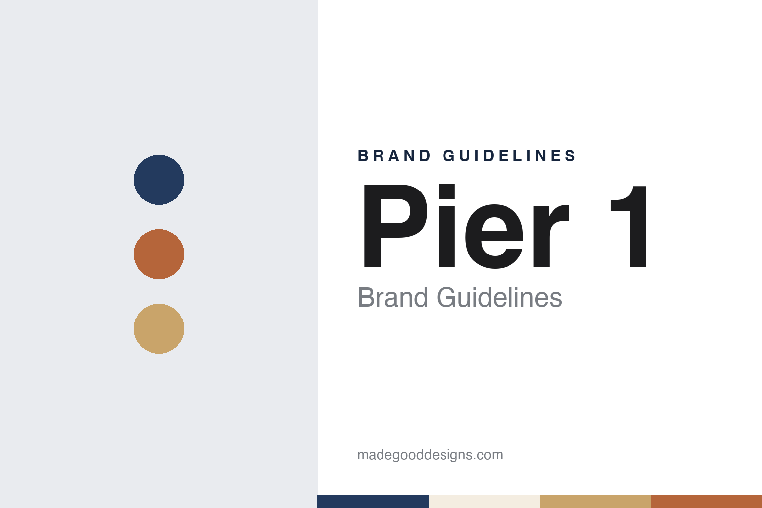 Pier 1 Brand Guidelines: From San Mateo Imports to an Online Store