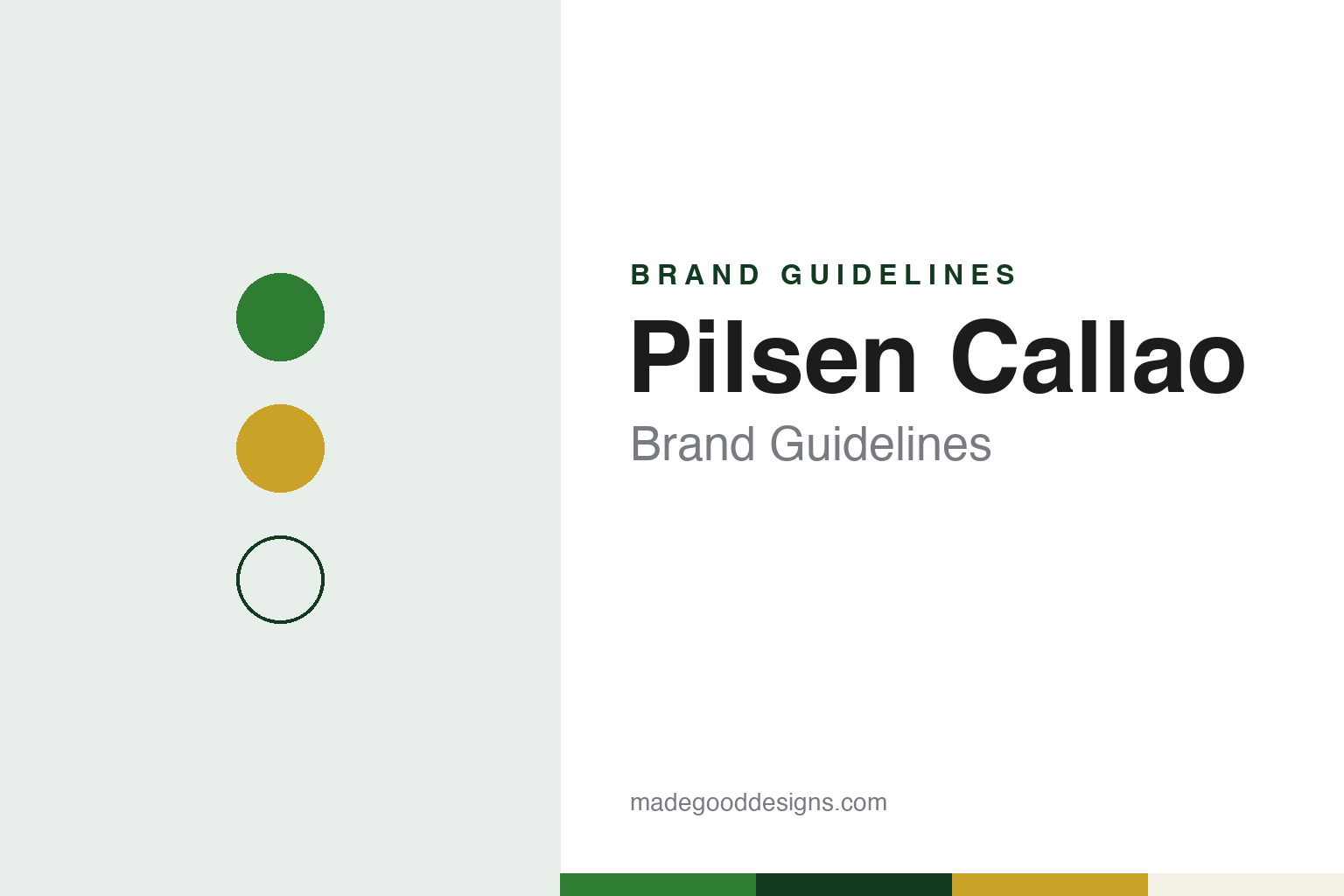 Pilsen Callao Brand Guidelines: Peru’s Green-Bottle Lager From the Port of Callao, Dated to 1863