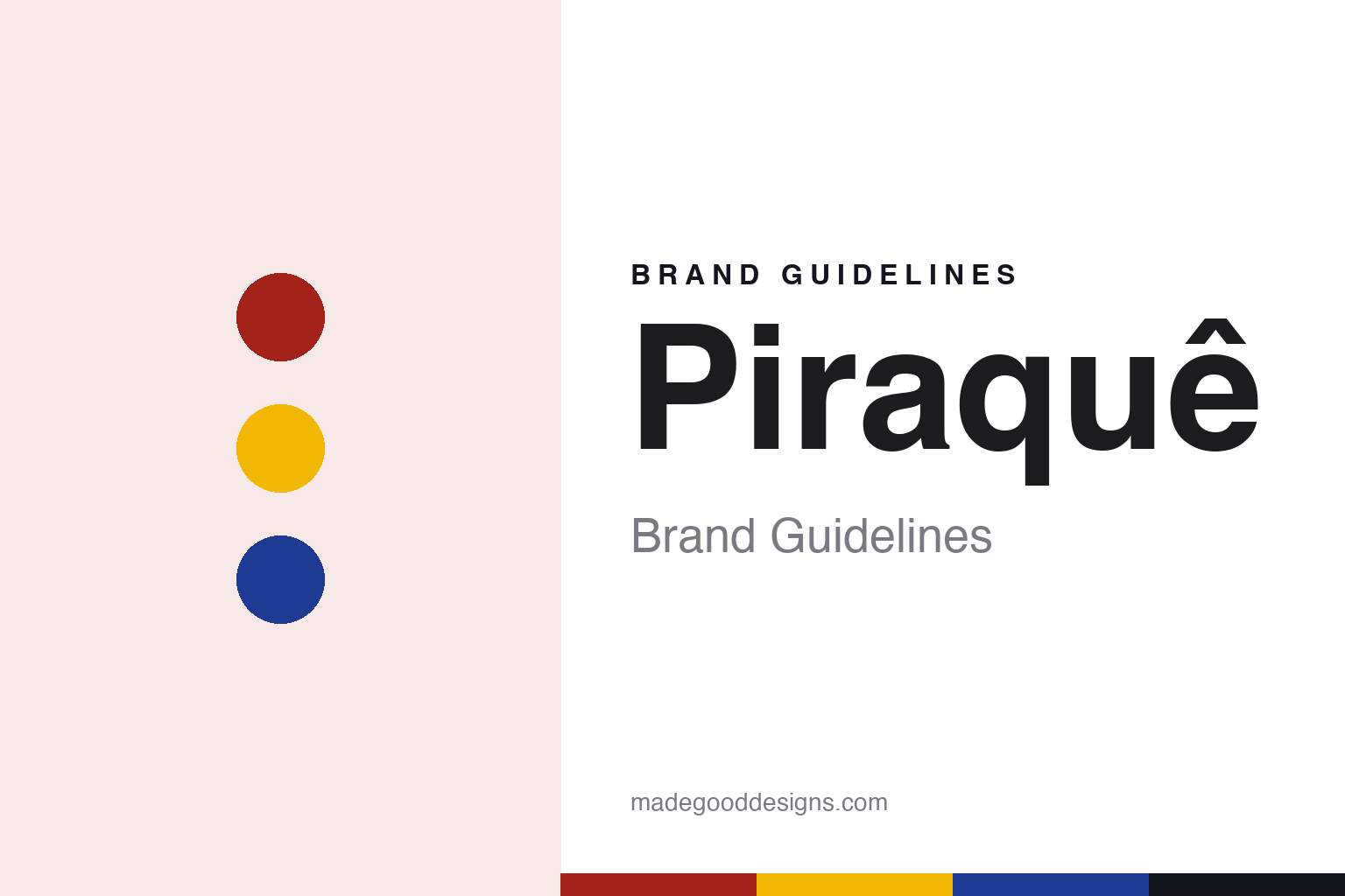 Piraquê brand guidelines — abstract colour discs and material texture (original homage; not a Piraquê product or logo)