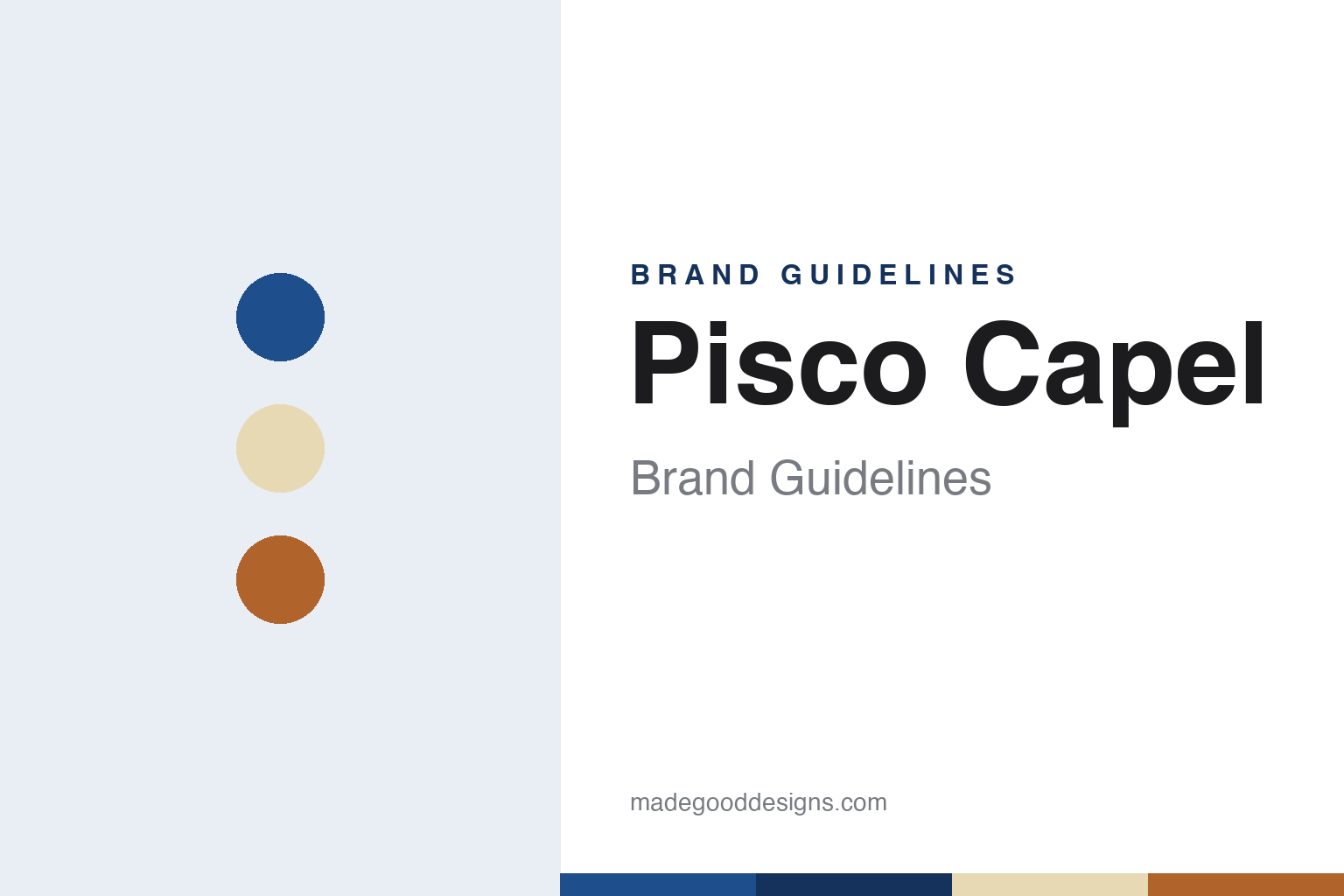 Pisco Capel brand guidelines — abstract colour discs and material texture (original homage; not a Pisco Capel product or logo)
