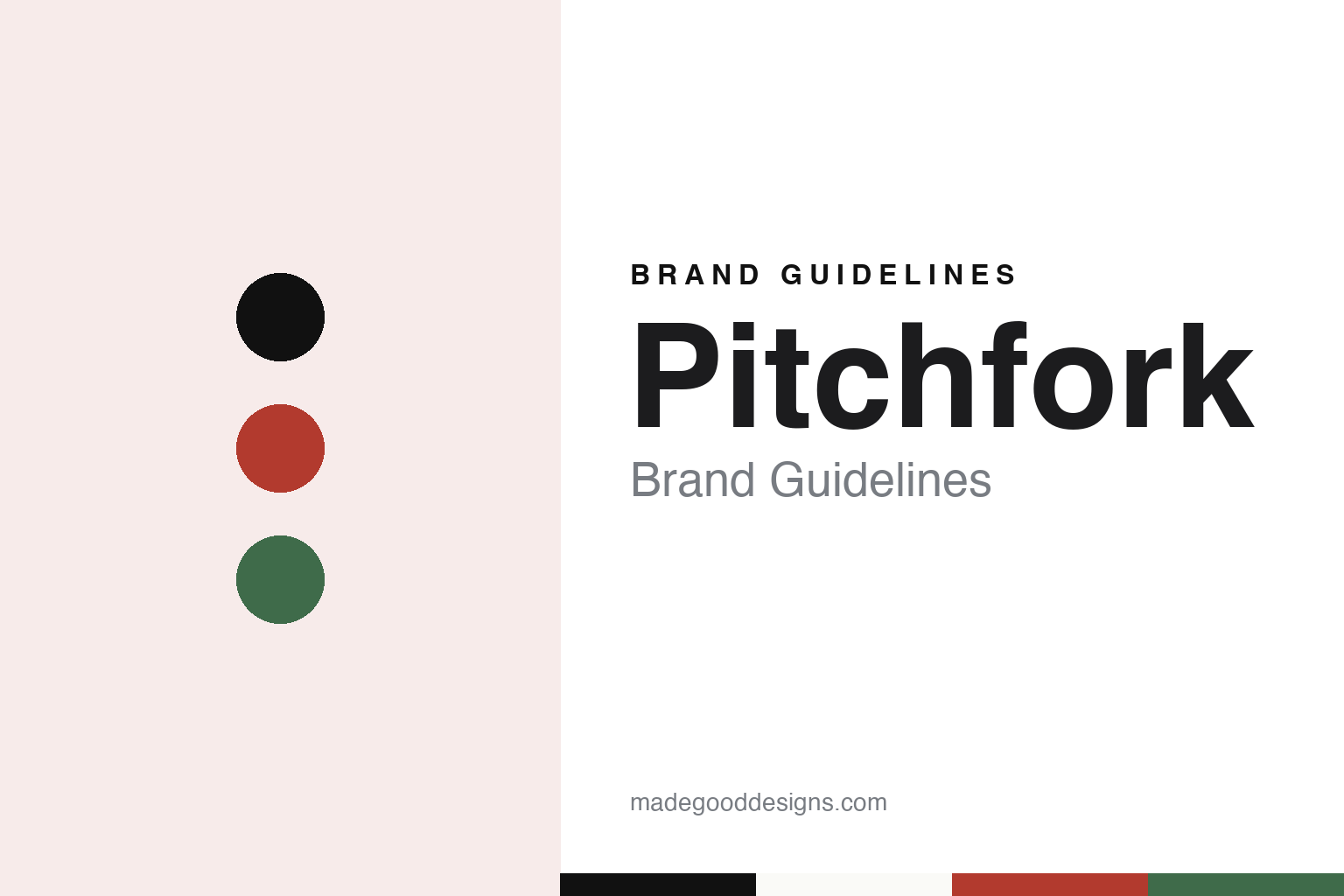 Pitchfork Brand Guidelines: A 1996 Minnesota Website, Chicago and a Grilli Logotype