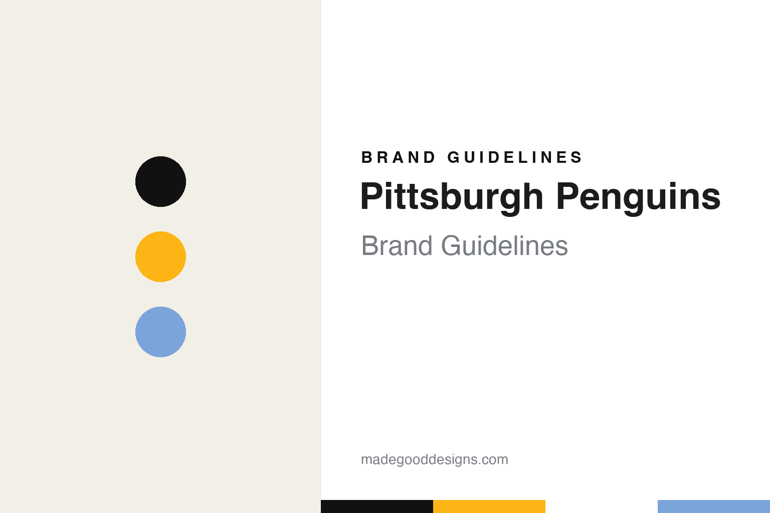 Pittsburgh Penguins Brand Guidelines: An Igloo Name, the Skating Penguin & a 1992 Redesign