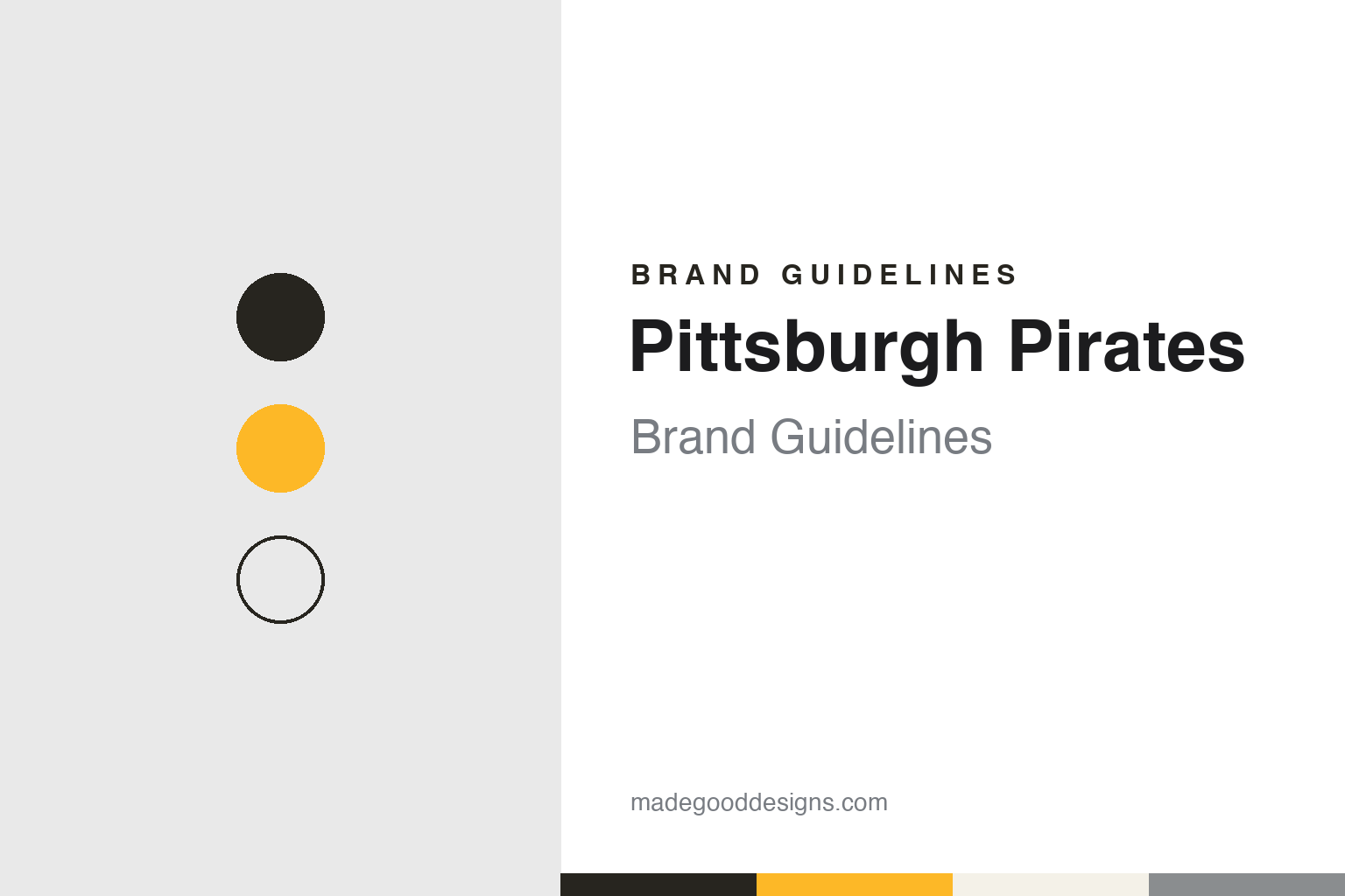 Pittsburgh Pirates Brand Guidelines: A “Piratical” Signing, Black & Gold and a Capital P