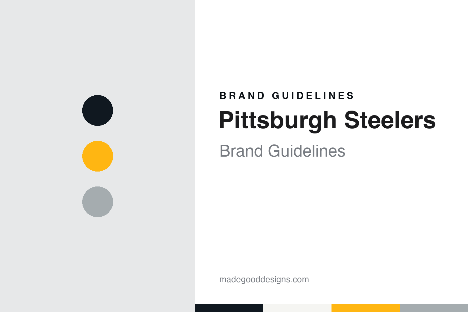 Pittsburgh Steelers brand guidelines — abstract colour discs and material texture (original homage; not a Pittsburgh Steelers product or logo)