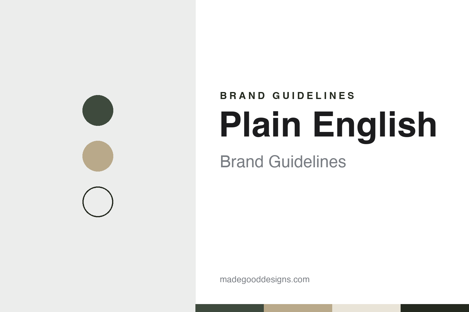 Plain English Brand Guidelines: Suffolk Cupboards Made at Stowupland Hall