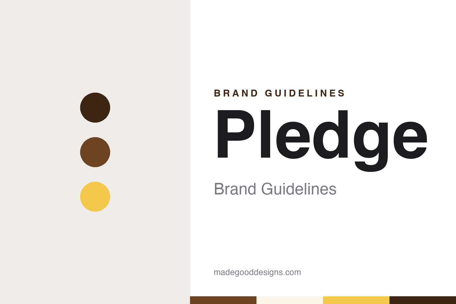 Pledge brand guidelines — abstract colour discs and material texture (original homage; not a Pledge product or logo)
