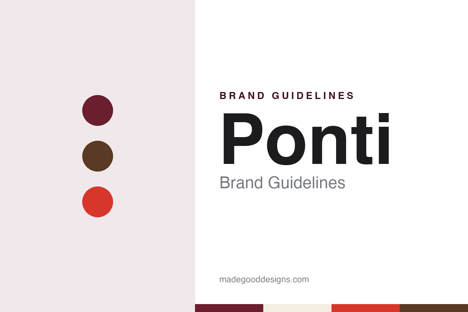 Ponti Brand Guidelines: The Piedmont Vinegar Family Since 1787