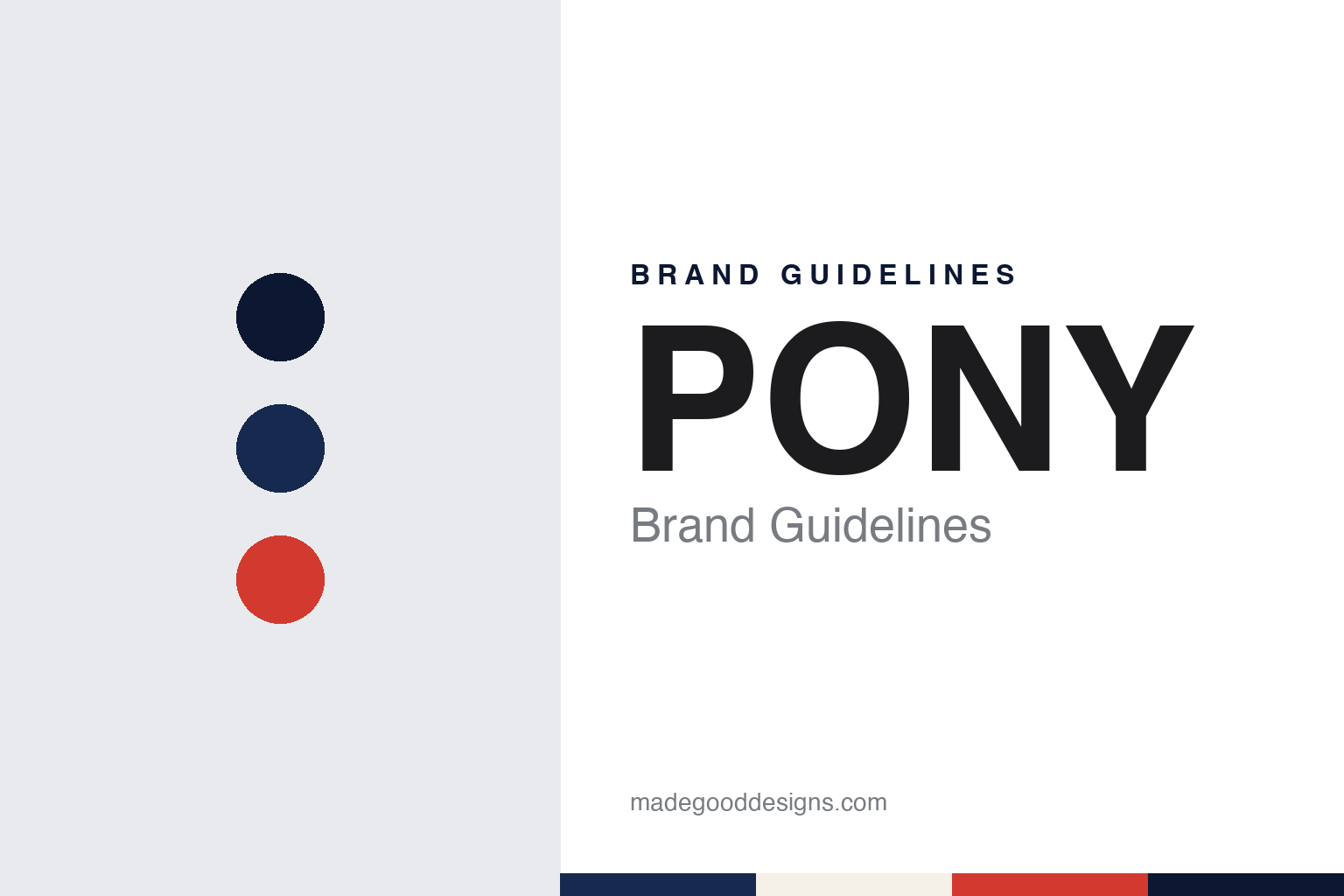 PONY Brand Guidelines: Product of New York Since 1972