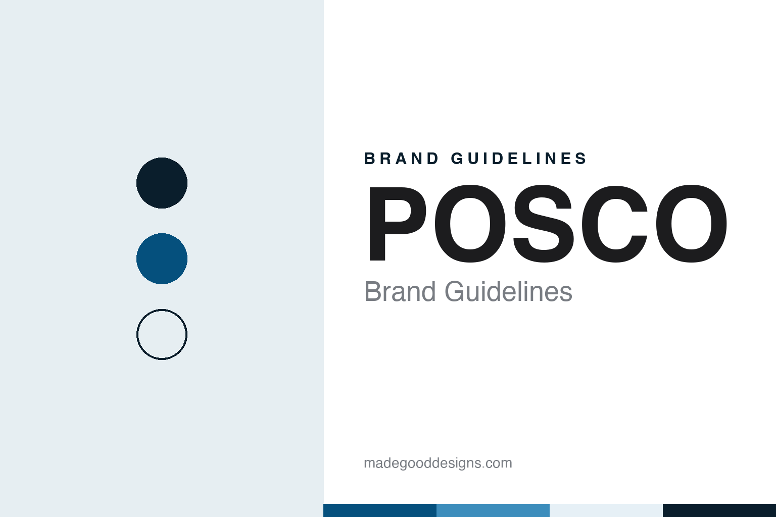 POSCO Brand Guidelines: Pohang Iron and Steel to a Blue Wordmark