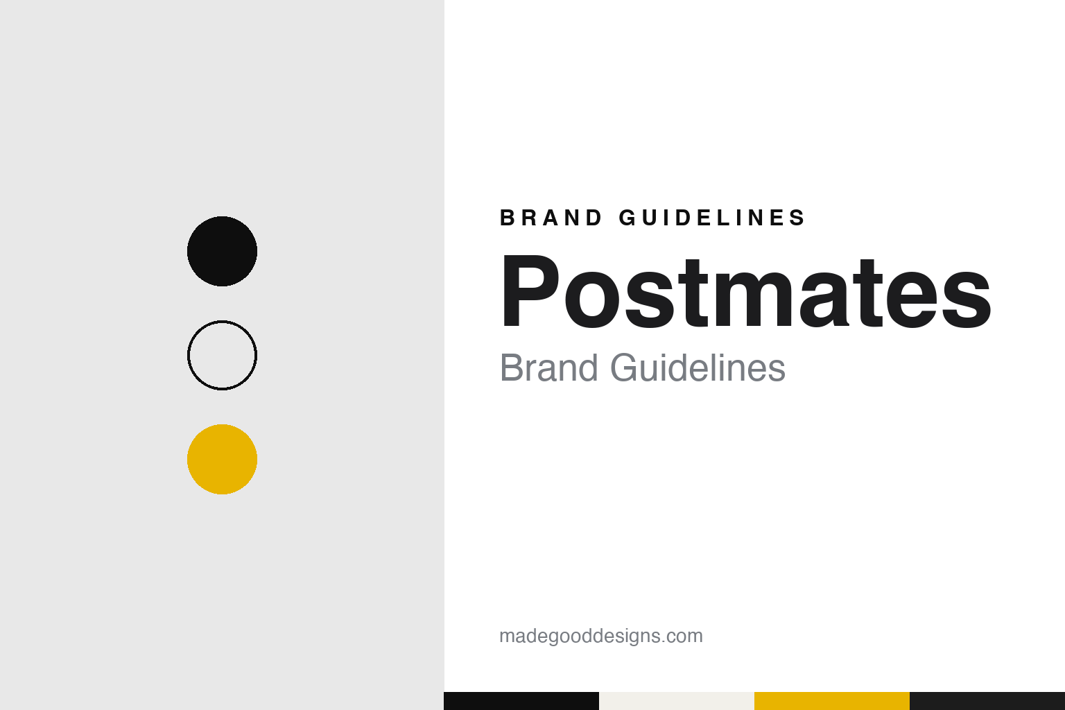 Postmates Brand Guidelines: The San Francisco Courier App Uber Bought in 2020