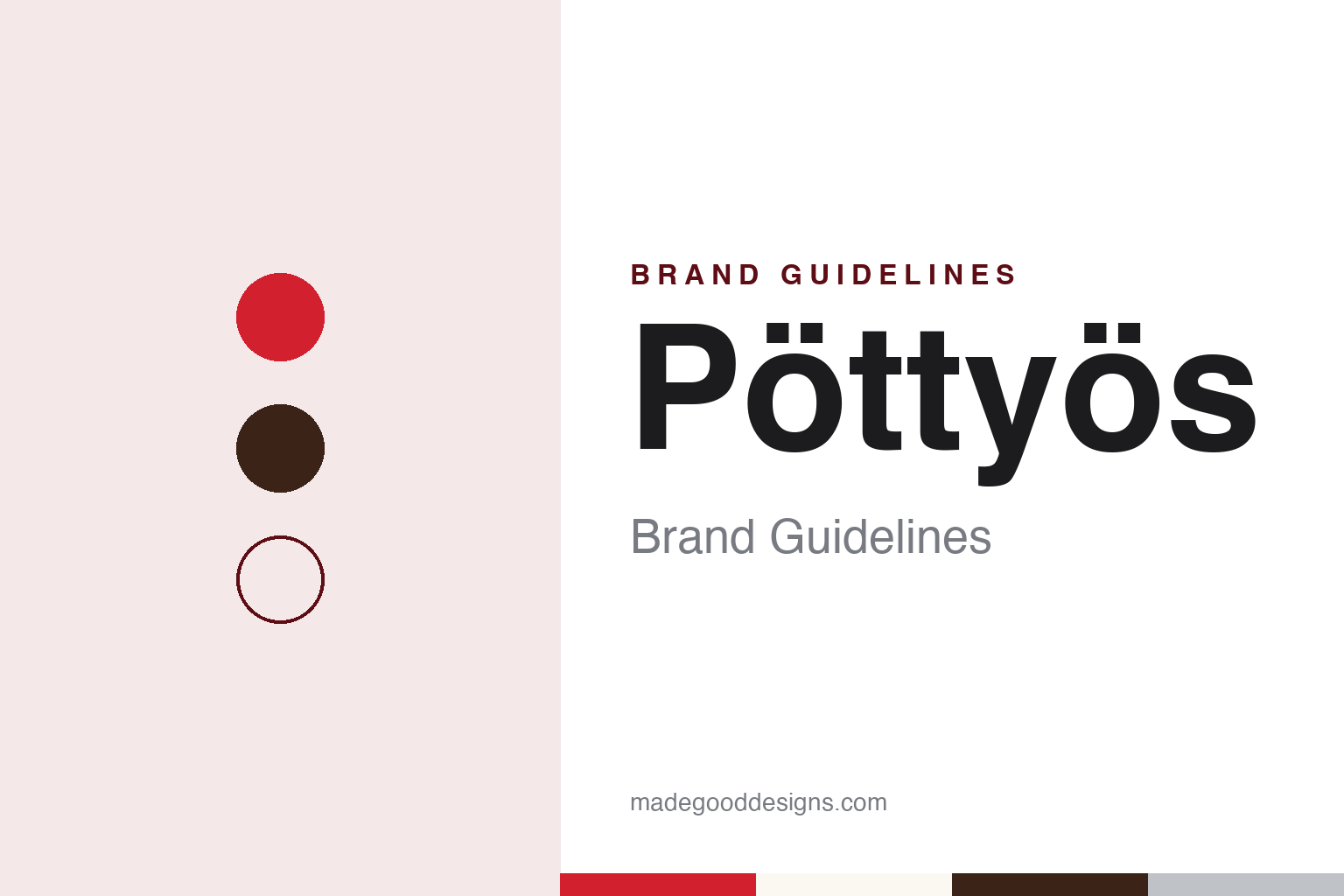 Pöttyös brand guidelines — abstract colour discs and material texture (original homage; not a Pöttyös product or logo)