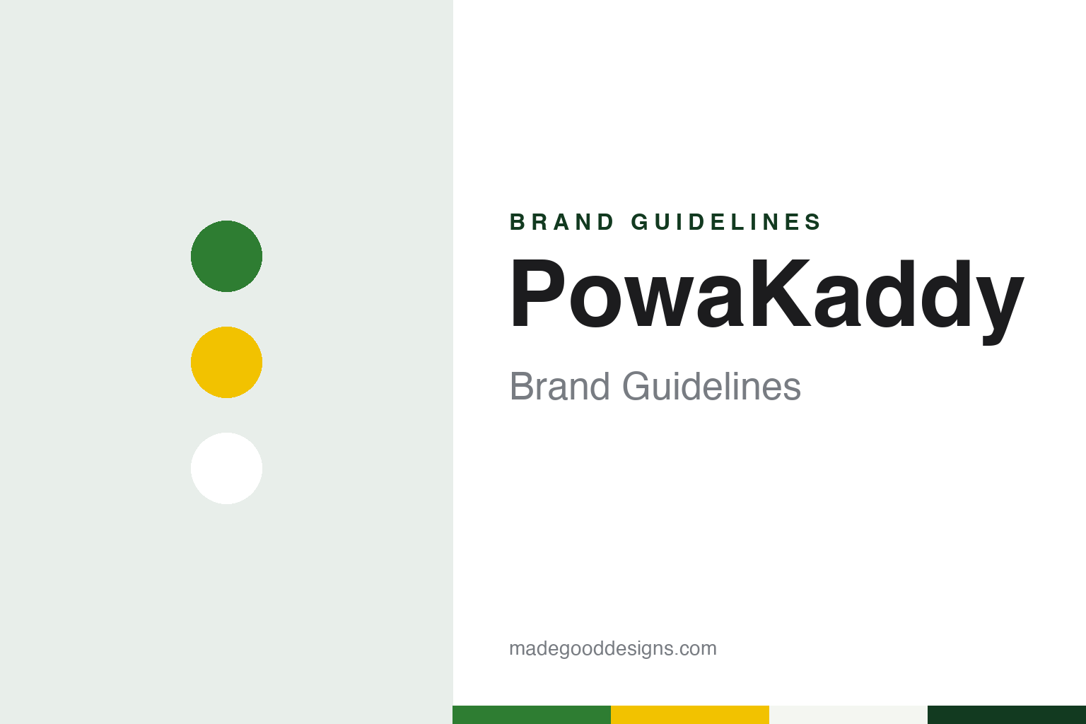 PowaKaddy Brand Guidelines: The Sittingbourne Electric Trolley, Born 1983