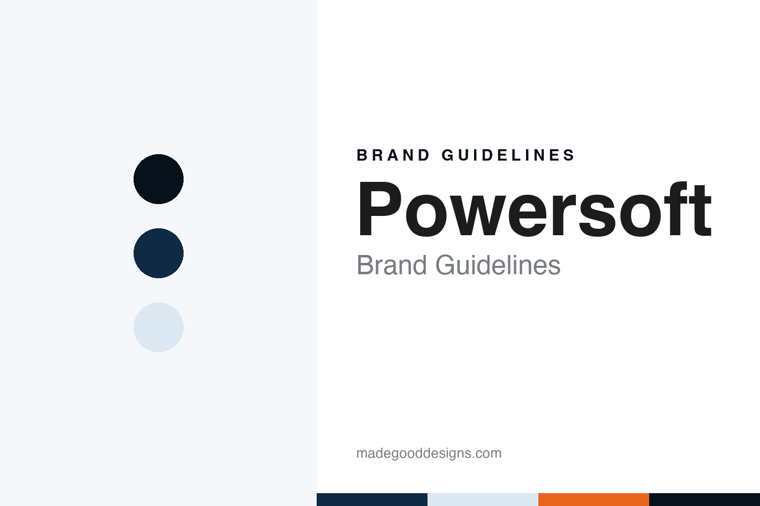 Powersoft brand guidelines — abstract colour discs and material texture (original homage; not a Powersoft product or logo)