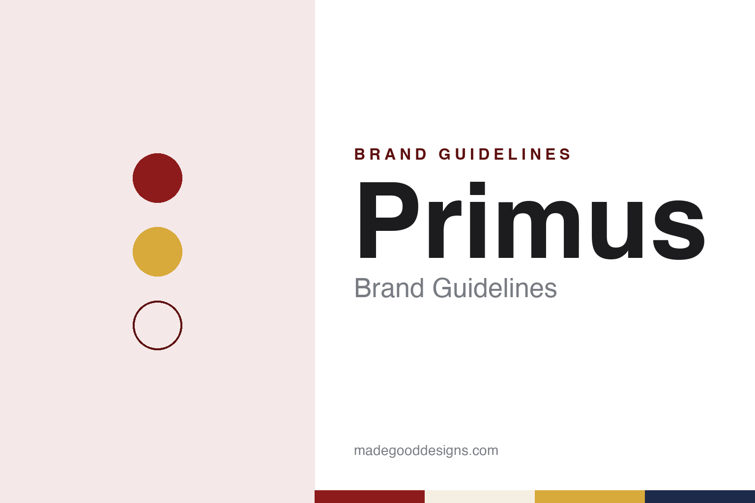 Primus Brand Guidelines: The Kinshasa Lager First Bottled in 1926