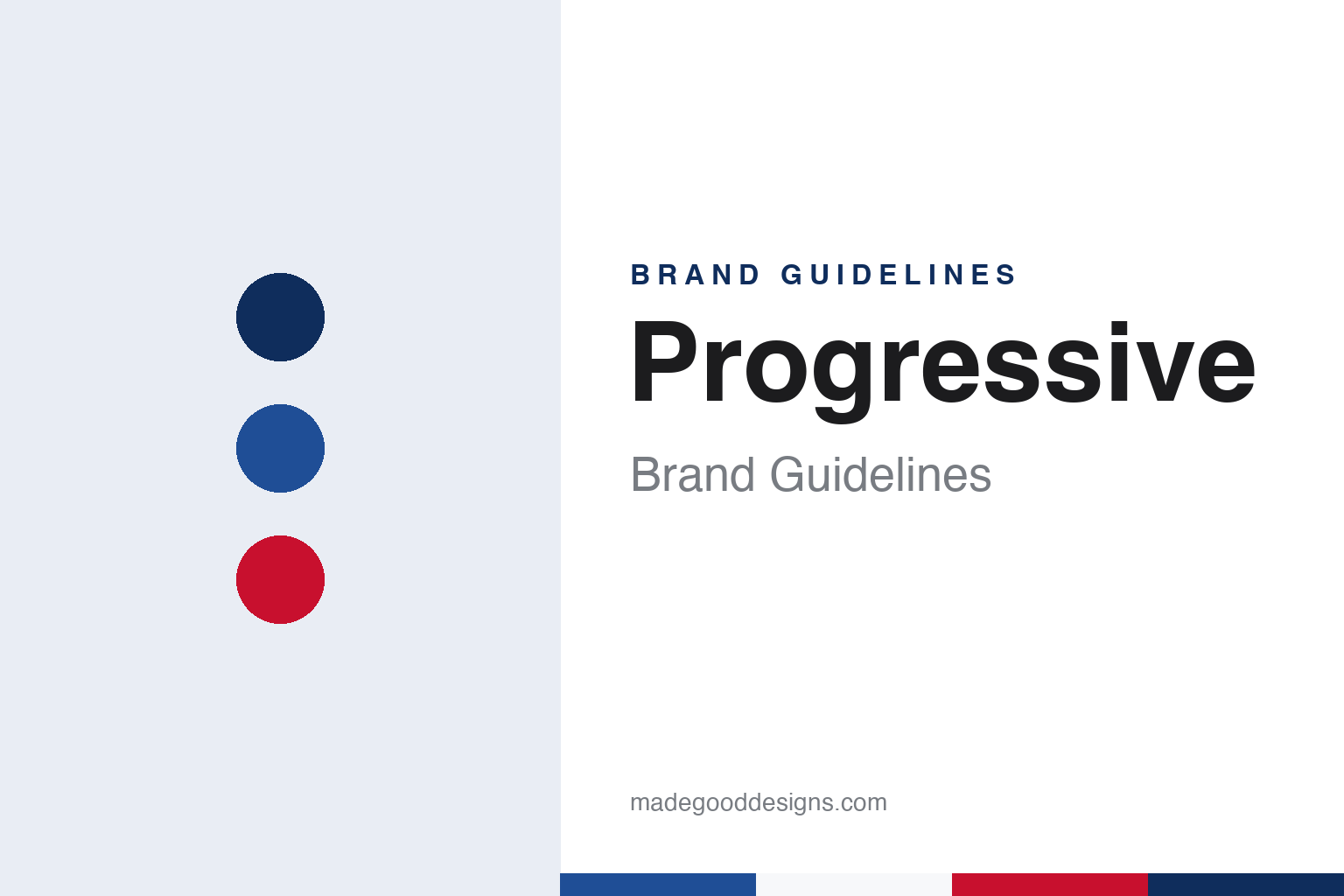 Progressive brand guidelines — abstract colour discs and material texture (original homage; not a Progressive product or logo)