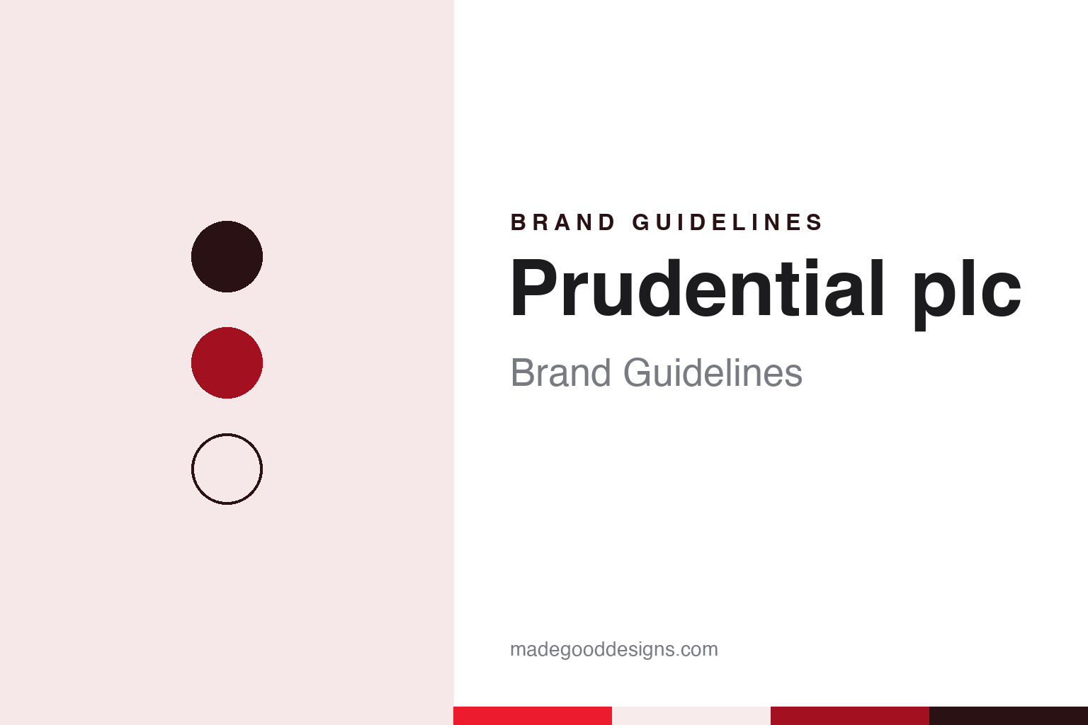 Prudential plc brand guidelines — abstract colour discs and material texture (original homage; not a Prudential plc product or logo)