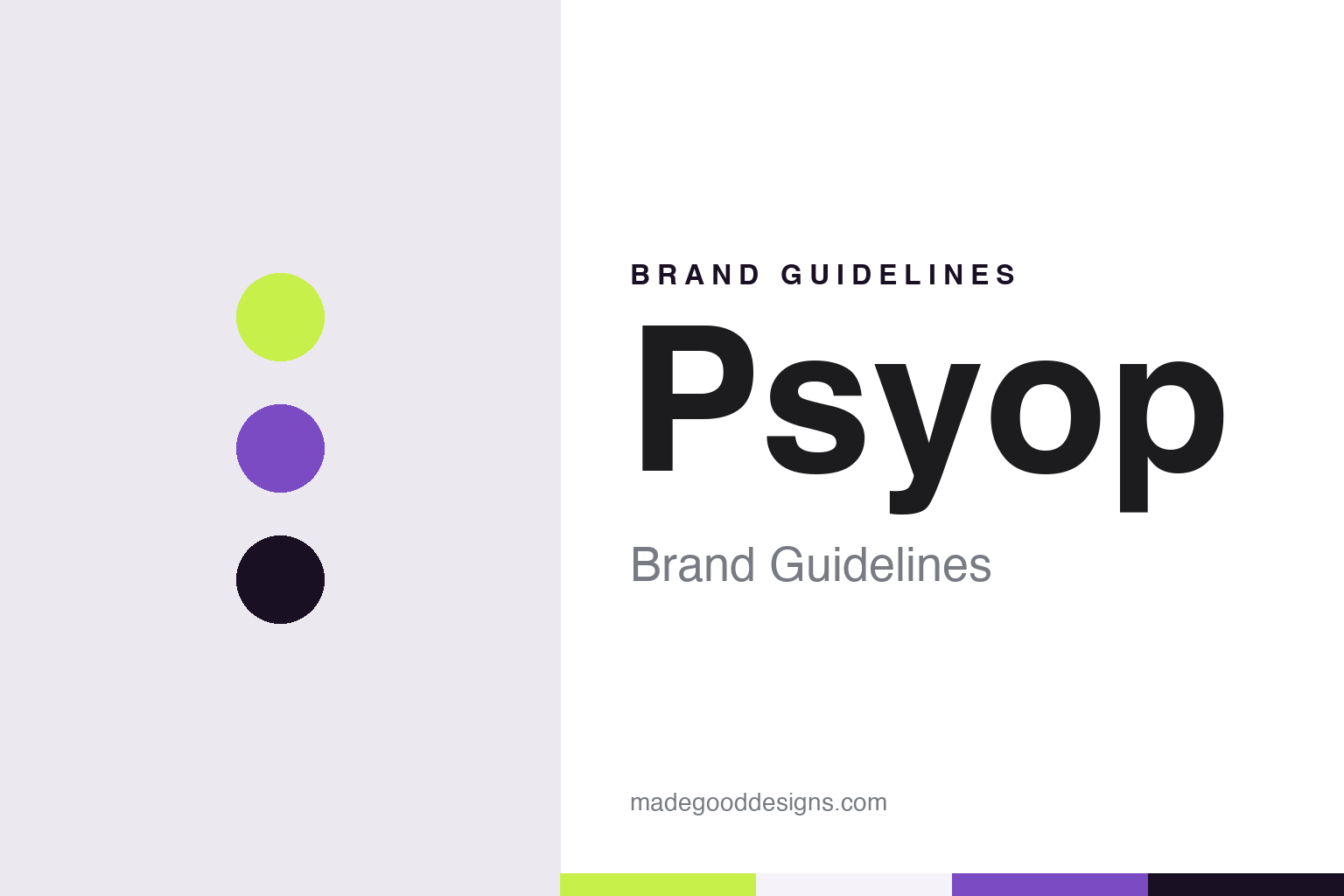Psyop brand guidelines — abstract colour discs and material texture (original homage; not a Psyop product or logo)
