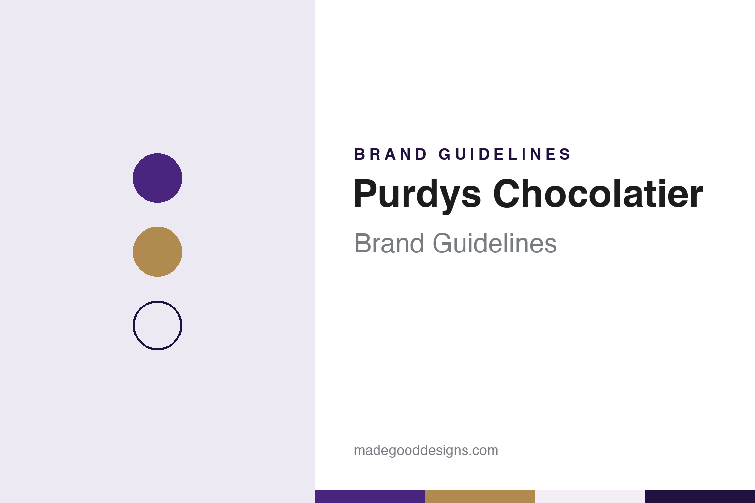 Purdys Chocolatier Brand Guidelines: Vancouver’s Purple-and-Gold Chocolatier Since 1907
