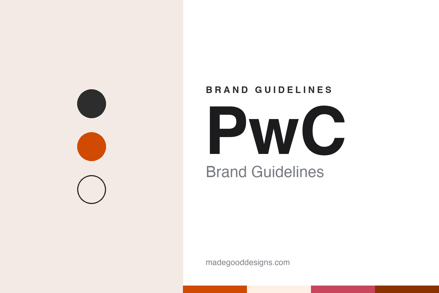 PwC Brand Guidelines: PricewaterhouseCoopers to “pwc”