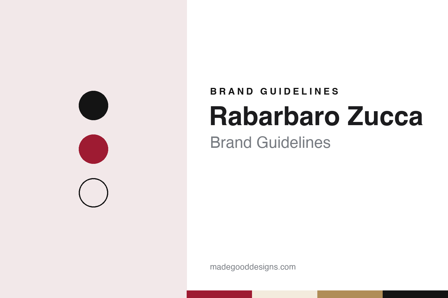 Rabarbaro Zucca brand guidelines — abstract colour discs and material texture (original homage; not a Rabarbaro Zucca product or logo)