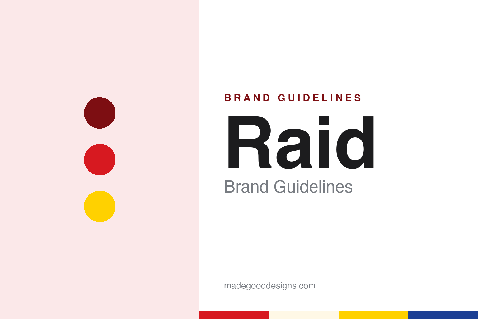 Raid Brand Guidelines: S. C. Johnson’s Insecticide & “Raid Kills Bugs Dead”