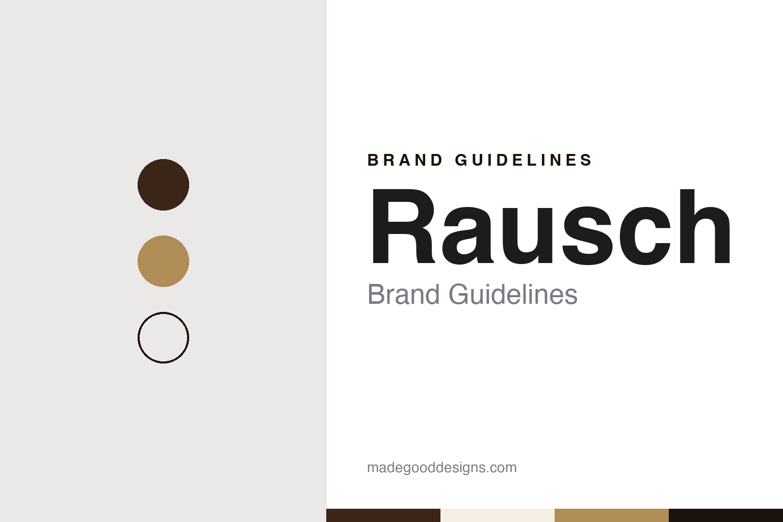 Rausch Brand Guidelines: The Berlin Chocolate Family That Left the Supermarket
